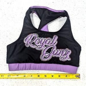ALLSTAR Royal Gunz Rebel Athletics Youth Small Cheer Cheerleading Practice Top